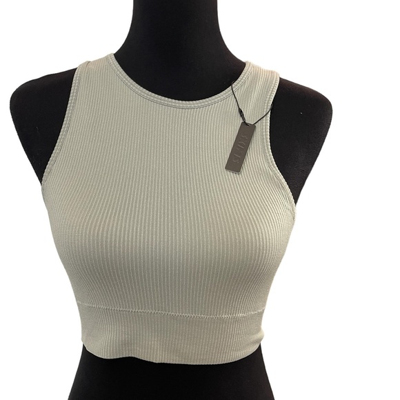 SKIMS Tops - 2002 NEW ~ Skims ~ Ribbed, Crop Crew Neck Tank Top Size L